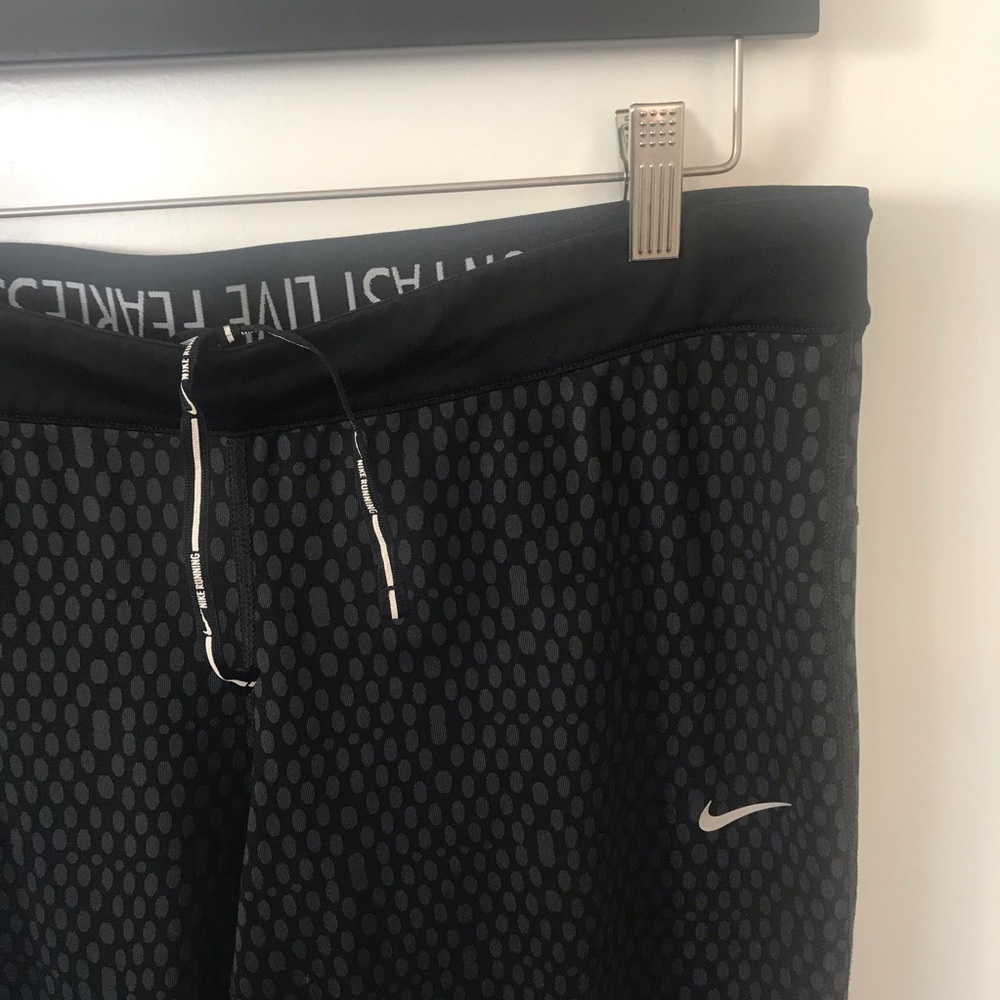 Nike | Dri-fit Running Capri Leggings Black/GrayXL - Picture 4 of 8